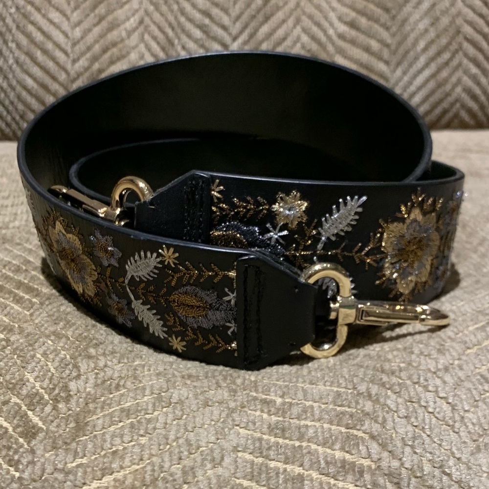 Leather hand woven guitar/purse strap
